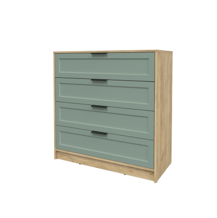 Kомод Тренд КТ-К100 (Дуб золотой ЛДСП/ Мята ЛМДФ) Ш1000 В1020 Г451 Kомод Тренд КТ-К100 (Дуб золотой ЛДСП/ Мята ЛМДФ) Ш1000 В1020 Г451